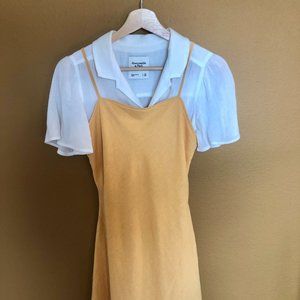 NWT Abercrombie square neck mini dress